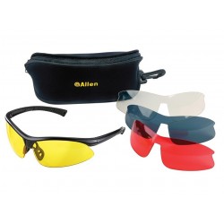 Allen Pro Class Shooting glasses (4 lens pack)